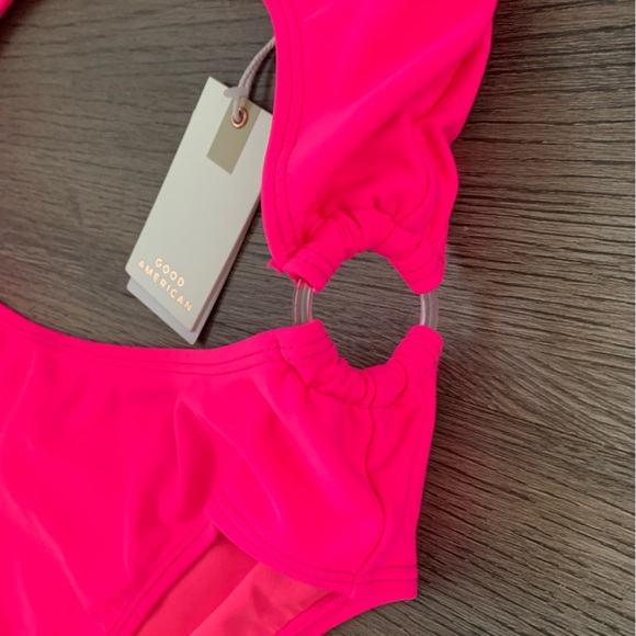 Good American Always Fits Cutout One-Piece Monokini Swimsuit - Size XL (4) - NWT - Picture 7 of 11
